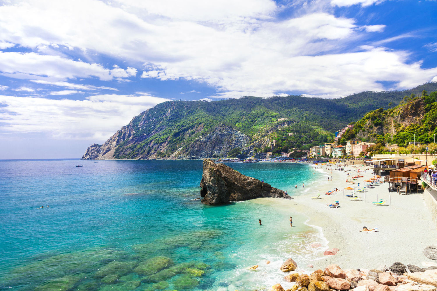 Италия пляж Лигурийского моря