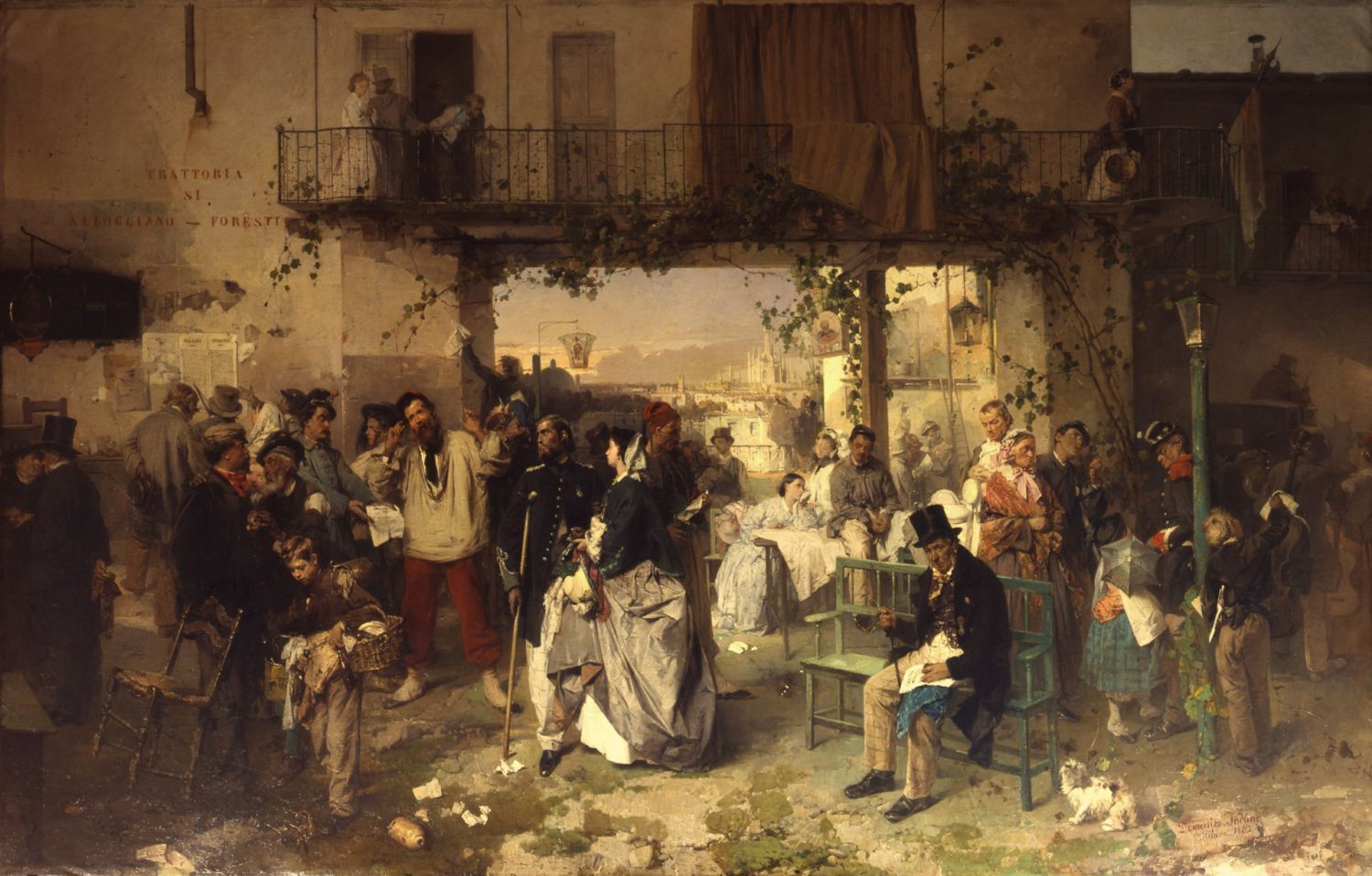 Domenica Induino, Il Bullettino del giorno 14 luglio 1859 che annunciava la pace di Villafranca, Museo del Risorgimento